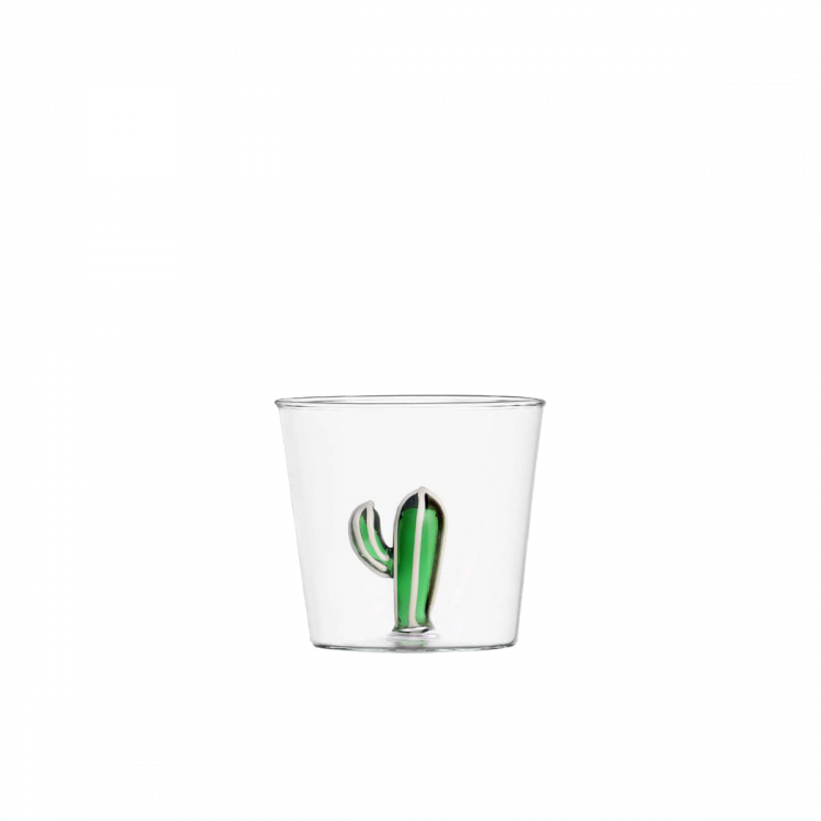 Kieliszek z zielonym kaktusem 350 ml