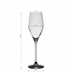 Kieliszki na szampana 170 ml, 6 sztuk — Optima Line Glas Lunasol