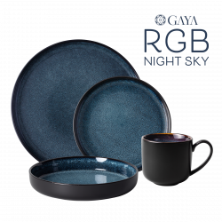 Serwis porcelanowy 16 szt - Gaya RGB Night Sky Lunasol