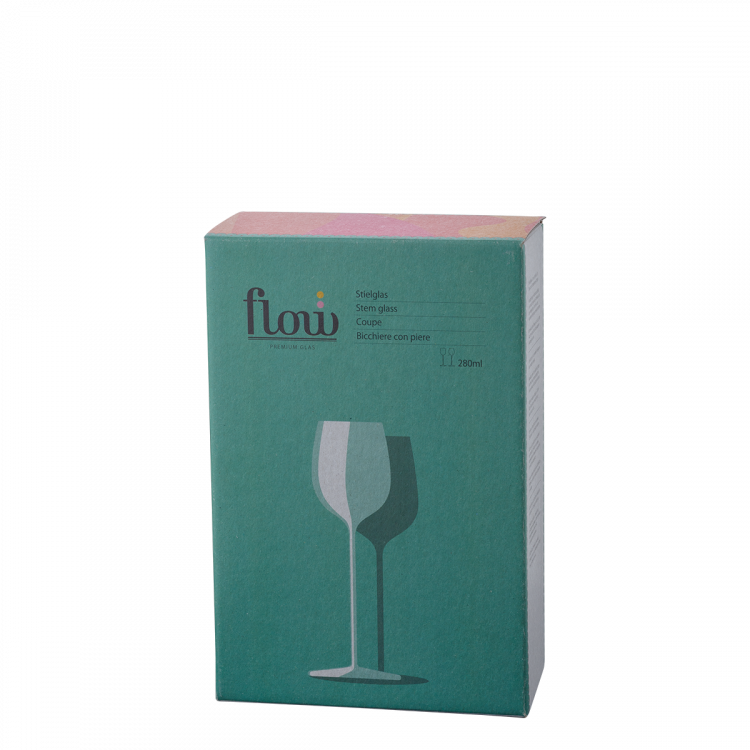 Kieliszki do białego wina 280 ml zestaw 2 szt - FLOW Glas Platinum Line