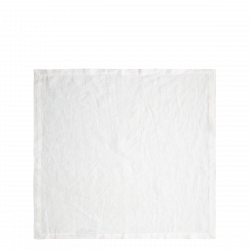 Białe lniane serwetki 50 x 50 cm 2 szt. - Gaya Ambiente