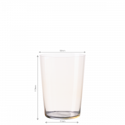 Szklanki Tumbler beżowe 515 ml zestaw 6 szt – 21st Century Glas Lunasol META Glass