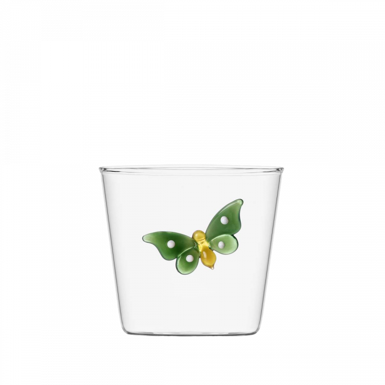 Kieliszek z zielonym motylem 350 ml